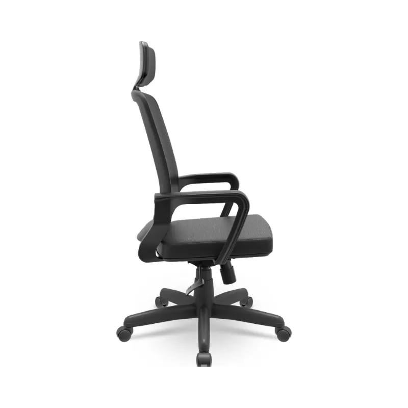 Cadeira Adrix Presidente com Apoio de Cabeça e Mecanismo Relax Plaxmetal